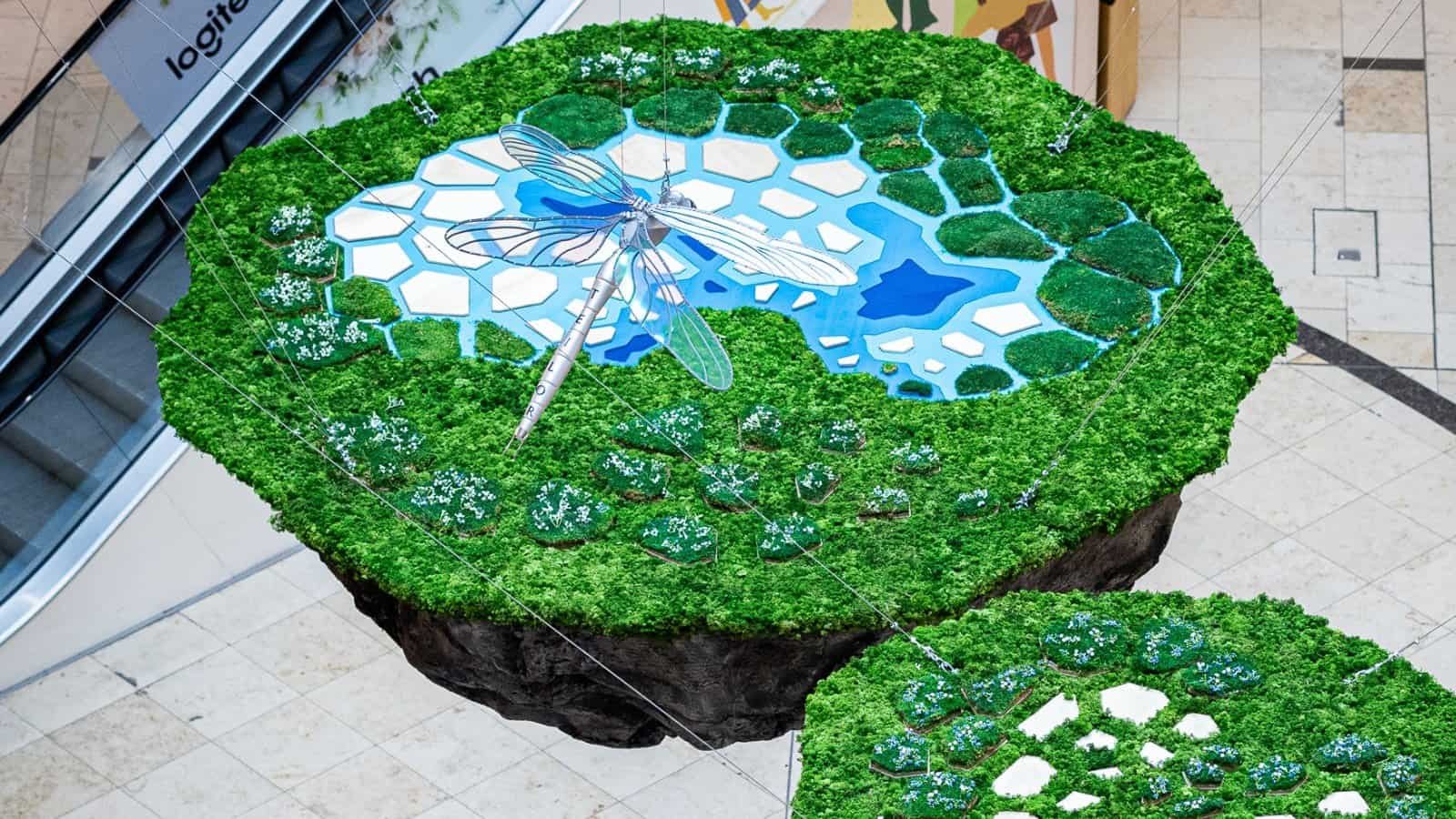 Detailed view of Makasa Etch blueprint with water features and greenery.